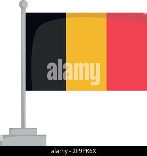 Nationalflagge von Belgien Vektor-Illustration Stock Vektor
