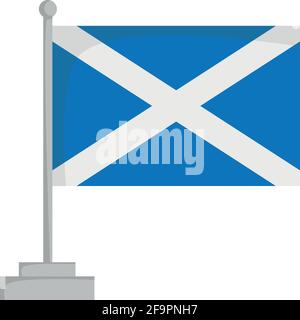 Nationalflagge von Schottland Vektor-Illustration Stock Vektor