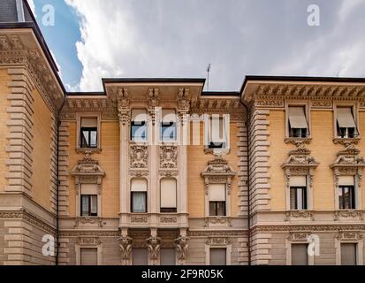 Italien Piemont Turin - Viertel Crocertta - Via Lamarmora - Liberty House Stockfoto