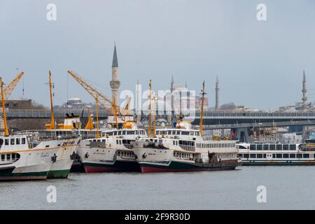 Goldenes Horn in Istanbul, Türkei Stockfoto