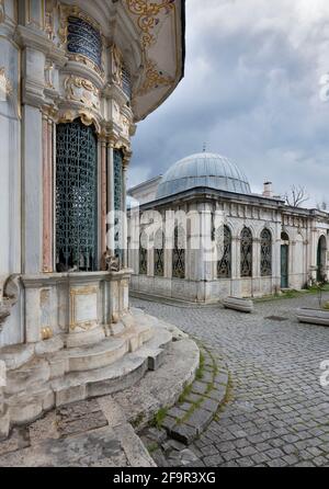 Eyup Sultan Moschee Komplex in Istanbul, Türkei Stockfoto