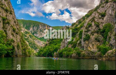 Matka-Schlucht in mazedonien bei skopje Stockfoto