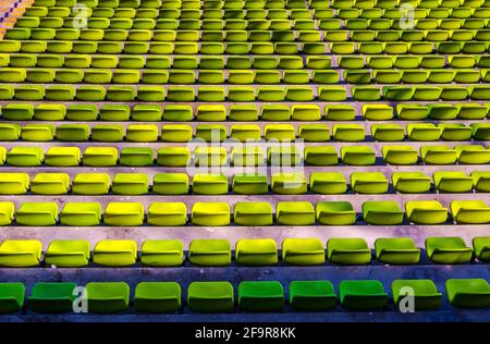 stadion, münchen, Stahl, olympia, Fußball, park, modern, berühmt, Stühle, entworfen, Acryl, Besucher, grün, Reisen, Strom, Attraktion, Kabel, Sommer, Stockfoto