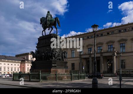 13. Mai 2019 Berlin, Deutschland - Reiterstatue Friedrichs des Großen von Christian Daniel Rauch, 1851 Stockfoto