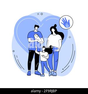 Parental Responsibility abstraktes Konzept Vektor Illustration. Stock Vektor