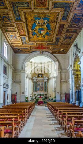 die kirche von san sebastiano in der Nähe der Via appia in rom beherbergt antike Katakomben, die als christlicher Friedhof in der Zeit, wenn diese Lügen gedient Stockfoto