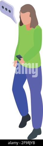 Symbol für Freiwilligen. Isometrisches Vektor-Symbol für Freiwilligenarbeit für Web-Design auf weißem Hintergrund isoliert Stock Vektor