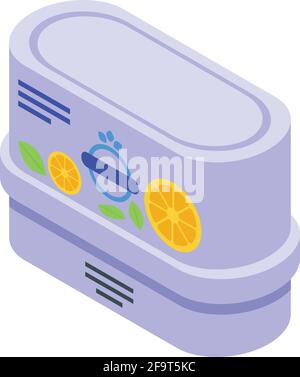 Symbol für Toilettenluftreiniger. Isometrisches Vektor-Symbol für Toilette-Lufterfrischer für Webdesign isoliert auf weißem Hintergrund Stock Vektor