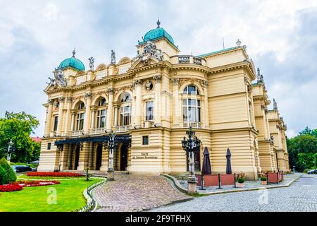 Juliusz-Slowacki-Theater in Krakau, Polen Stockfoto