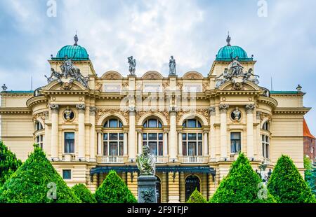 Juliusz-Slowacki-Theater in Krakau, Polen Stockfoto