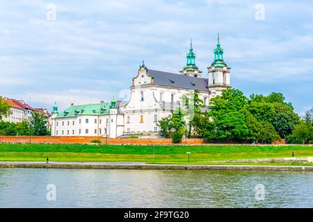 Antike St. Michael Erzengel-Kirche in Krakau (Krakow), Polen Stockfoto