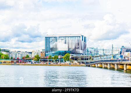 Stockholm Waterfront Congress Centre und Radisson Blu Waterfront Hotel, Stockholm, Schweden Stockfoto