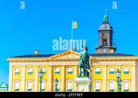 Blick auf den Gustav-adolf-Platz in Göteborg, Schweden. Stockfoto