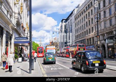 The Strand, City of Westminster, Central London, WC2, England, VEREINIGTES KÖNIGREICH Stockfoto