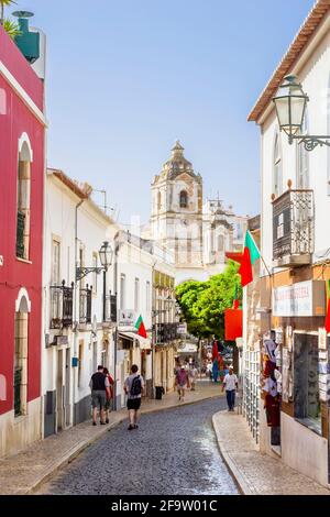 Kirche des heiligen Antonius (Igreja de Santo Antonio), Barockkirche aus dem 18. Jahrhundert, Lagos, eine beliebte historische Stadt an der Algarve, im Südwesten Portugals Stockfoto