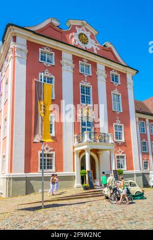 MEERSBURG, DEUTSCHLAND, 24. JULI 2016: Blick auf das Neue schloss in der deutschen Stadt Meersburg Stockfoto