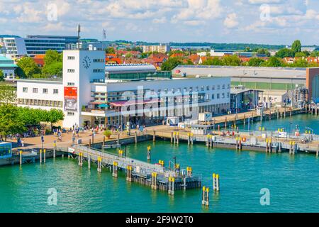 FRIEDRICHSHAFEN, 24. JULI 2016: Luftaufnahme des Zeppelinmuseums in friedrichshafen. Stockfoto