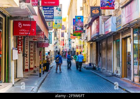 MANAMA, BAHRAIN, 23. OKTOBER 2016: Blick auf den Suq Bab al Bahrain in Manama, der Hauptstadt von Bahrain Stockfoto