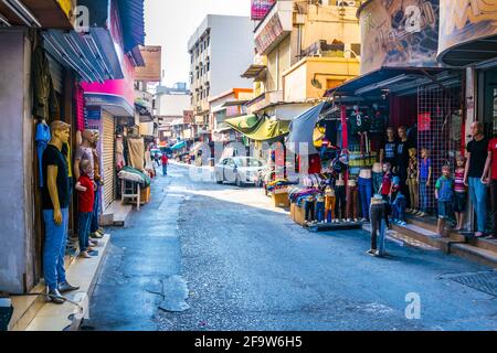 MANAMA, BAHRAIN, 23. OKTOBER 2016: Blick auf den Suq Bab al Bahrain in Manama, der Hauptstadt von Bahrain Stockfoto