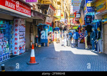 MANAMA, BAHRAIN, 23. OKTOBER 2016: Blick auf den Suq Bab al Bahrain in Manama, der Hauptstadt von Bahrain Stockfoto