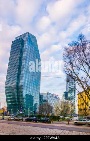 MAILAND, ITALIEN, 13. MÄRZ 2016: Blick auf die Wolkenkratzer eines Geschäftszentrums im viertel porta nuova in mailand, italien. Stockfoto