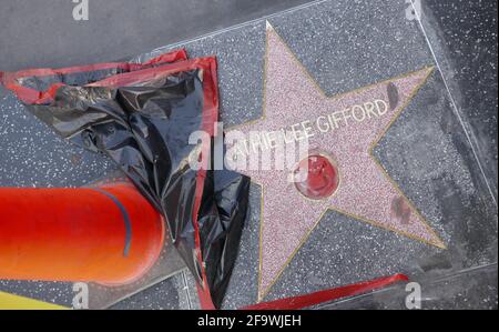 Hollywood, Kalifornien, USA 17. April 2021 EIN allgemeiner Blick auf die Atmosphäre von Kathie Lee Giffords Star auf dem Hollywood Walk of Fame am 17. April 2021 in Hollywood, Kalifornien, USA. Foto von Barry King/Alamy Stockfoto Stockfoto