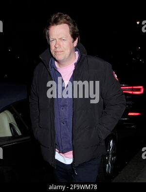 tom Parke Bowles ben Elliot nadim zahawi Brandon lewis waren es Alle im oswald's Restaurant in mayfair zum Abendessen am 14. April 2021 Blitzbilder Stockfoto