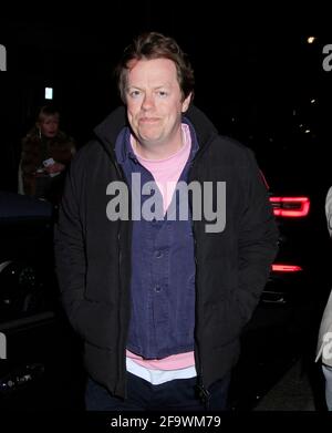 tom Parke Bowles ben Elliot nadim zahawi Brandon lewis waren es Alle im oswald's Restaurant in mayfair zum Abendessen am 14. April 2021 Blitzbilder Stockfoto