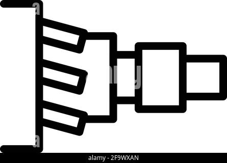Symbol für das Kupplungssystem. Vektorsymbol des Clutch-Systems für Webdesign auf weißem Hintergrund isoliert Stock Vektor