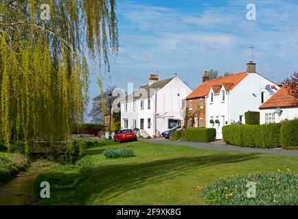 Haus auf Beckside im Dorf Barmby Moor, East Yorkshire, England Stockfoto