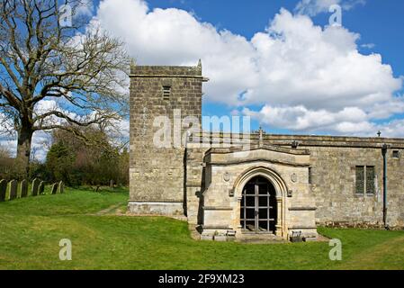 St Mary's Church im Dorf Fridaythorpe, East Yorkshire, England Stockfoto