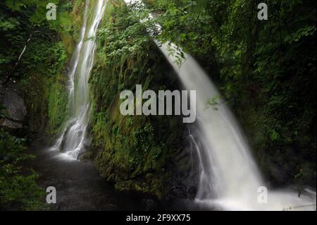 Rhaeadr Ceunant Mawr, Llanberis. Stockfoto