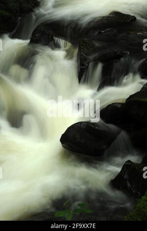 Afon Hwch, Ceunant Mawr, Llanberis. Stockfoto