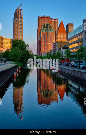 Wolkenkratzer in Den Haag, Niederlande Stockfoto