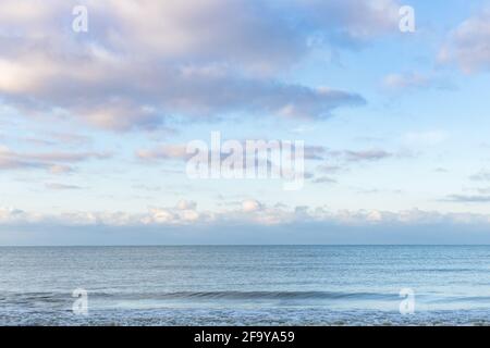 Das erstaunliche und wunderschöne Licht der Nordsee Stockfoto