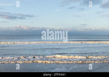 Das erstaunliche und wunderschöne Licht der Nordsee Stockfoto