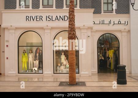 Bekleidungsgeschäft auf River Island, The Avenues Mall, Manama, Königreich Bahrain Stockfoto