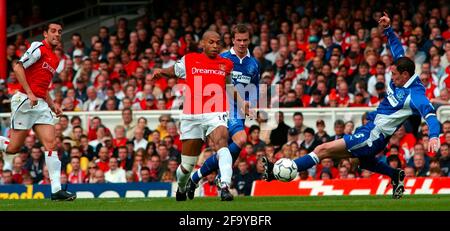 ARSENAL V EVERTON 11/5/2002 BILD DAVID ASHDOWN.FOOTBALL Stockfoto