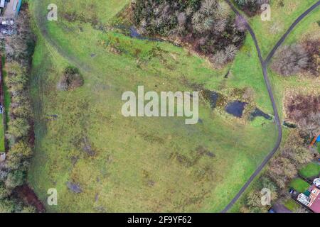 Telford mit der Drohne vom Himmel Stockfoto