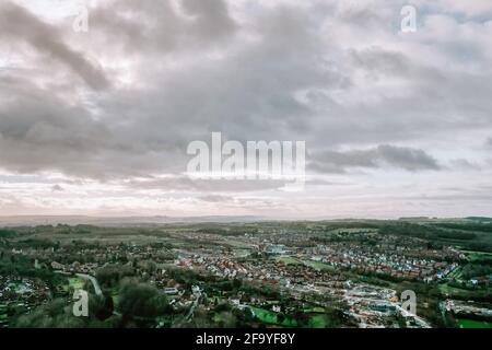 Telford mit der Drohne vom Himmel Stockfoto