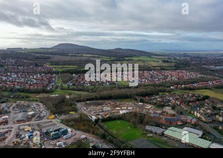 Telford mit der Drohne vom Himmel Stockfoto