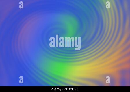 rainbow Swirl Effekt Spiral Gradient Overlay Ozean Farbe Illustration Grafik Stockfoto