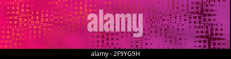 Ausschnittförmig gewellt und verzogen in Fuchsia und rot rauchig Hintergrund-Banner verwischen Stockfoto