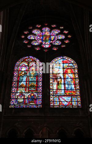 Unsere Frauenkathedrale in chartres in frankreich Stockfoto