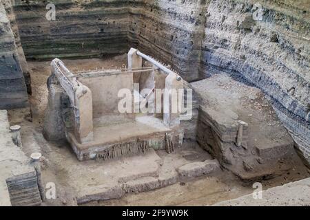 Archäologische Stätte von Joya de Ceren, El Salvador Stockfoto