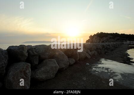 Makarska, Kroatien. August 2014 Stockfoto