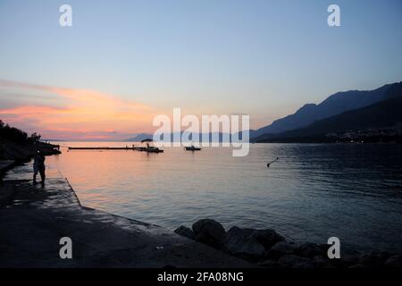 Makarska, Kroatien. August 2014 Stockfoto