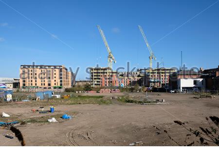 Moderne Entwicklung in Dundee Street Fountainbridge, Edinburgh, Schottland Stockfoto