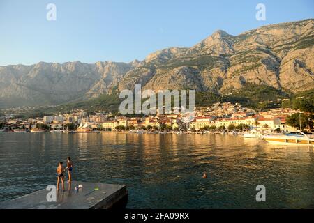 Makarska, Kroatien. August 2014 Stockfoto