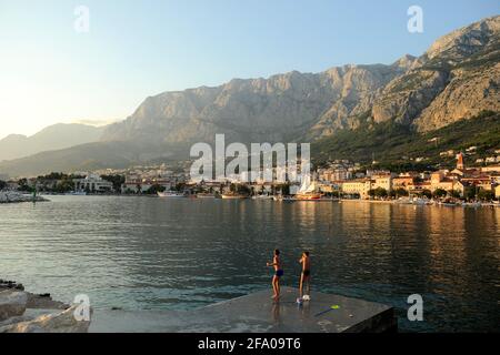 Makarska, Kroatien. August 2014 Stockfoto